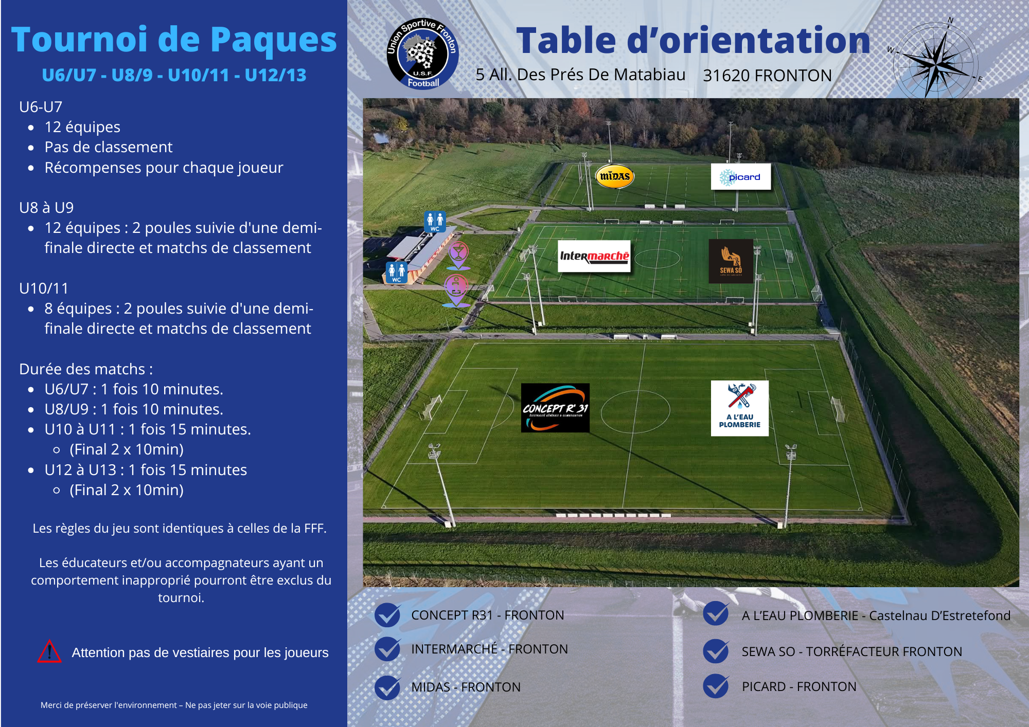 Flyer tournoi verso